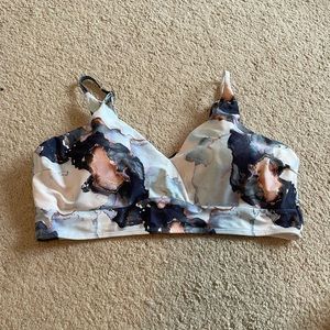 Marble design Shein Bikini Top